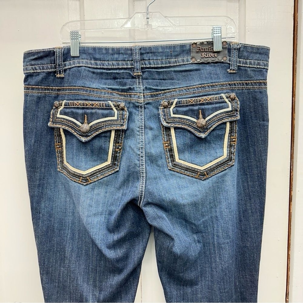 Antique Rivet thick stitch denim jeans women's 36‎